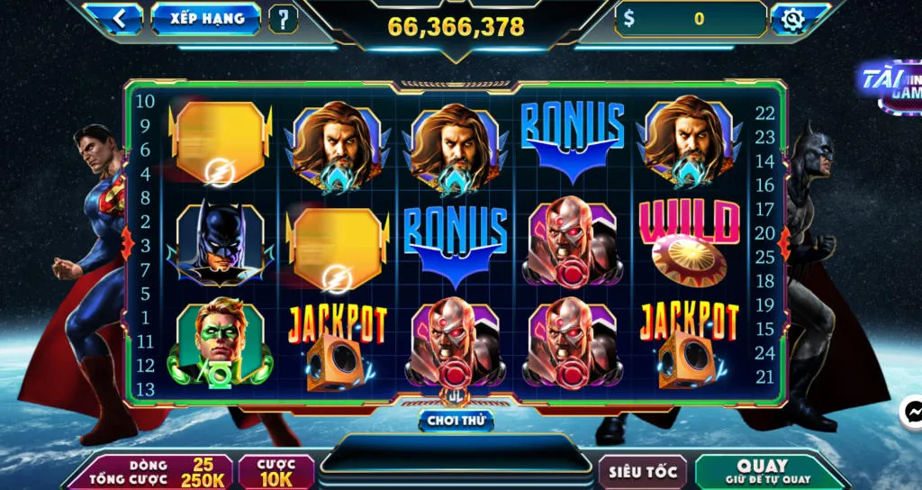 Huyền thoại nổ hũ Justice League